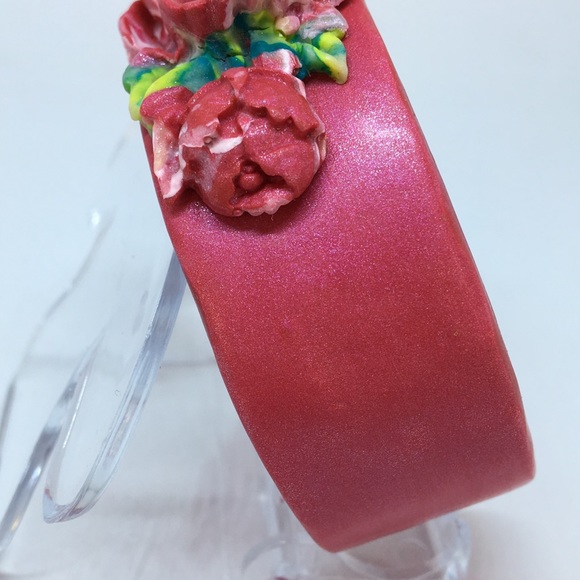 Handmade Polymer Clay Bracelet, Handmade Jewelry, Bangle Bracelet, Jewelry - Picture 5 of 8